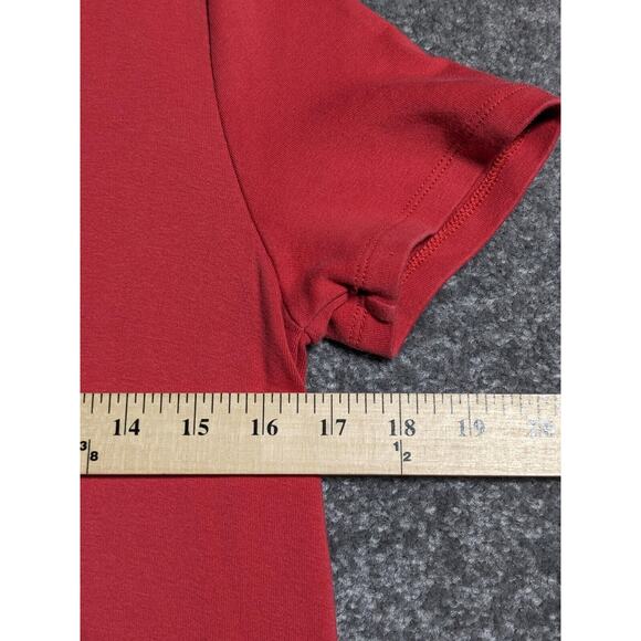 Ellen Tracy Shift Mini Dress Women M Pink‎ Short Sleeve Crewneck Pockets P61 - Picture 12 of 14